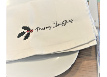 ADVENTSKALENDER 23. Dezember - Stickdatei - Merry Christmas Mistel Kranz